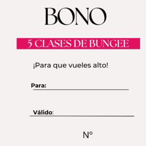 BONO 5 CLASES BUNGEE