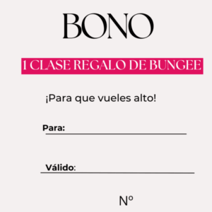 BONO REGALO 1 CLASE DE BUNGEE